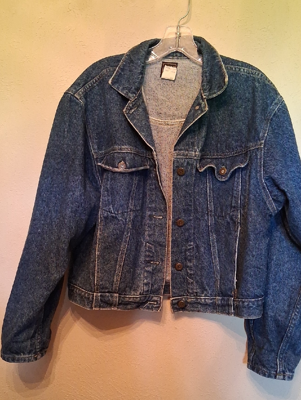 Vintage Lee Blue Denim Jean Jacket - Women's Button-Front Coat